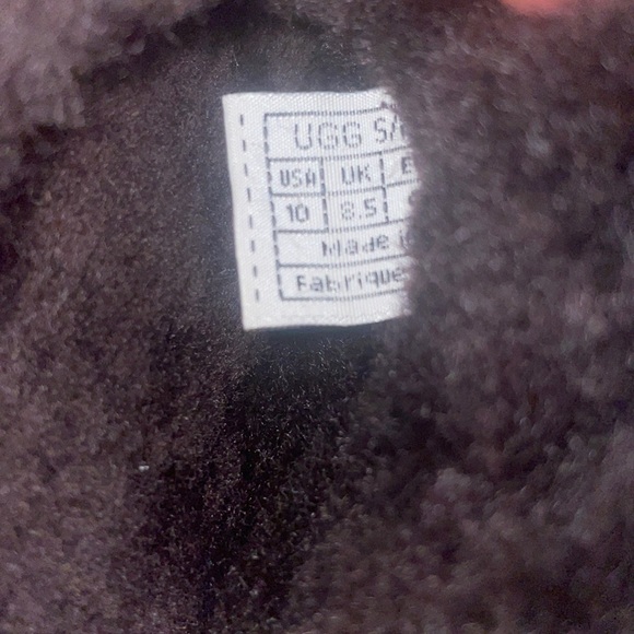 New Women’s UGG Coquette Chocolate Brown Slip On Sheepskin Slippers Cloth Tag - Picture 6 of 7